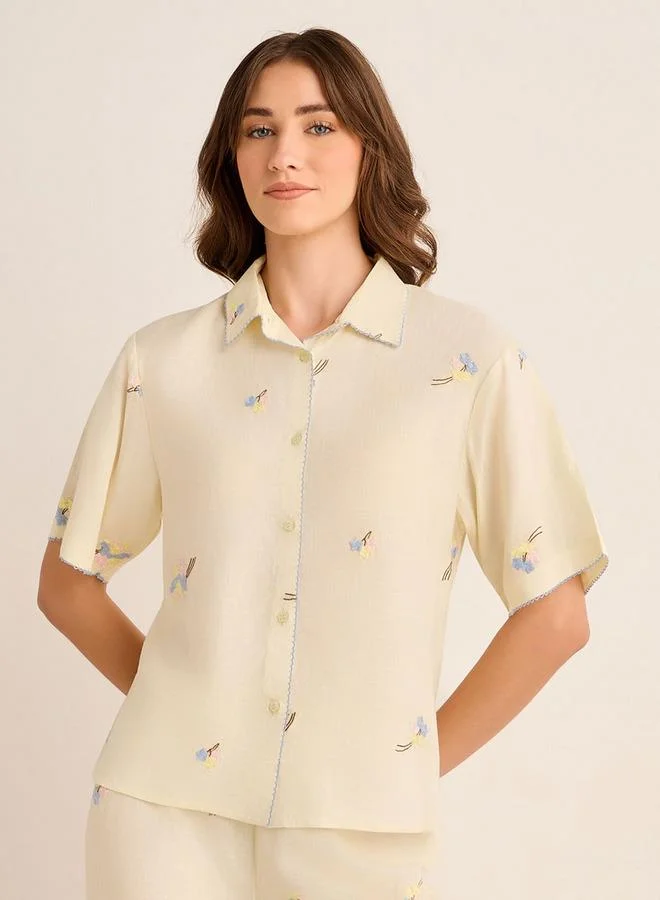 Splash FAV Pyjama Set Button-Down Shirt & Trousers
